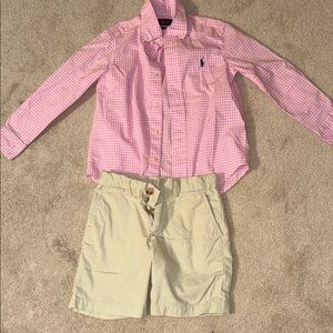 Ralph Lauren Pink Gingham Kids Button Down Shirt